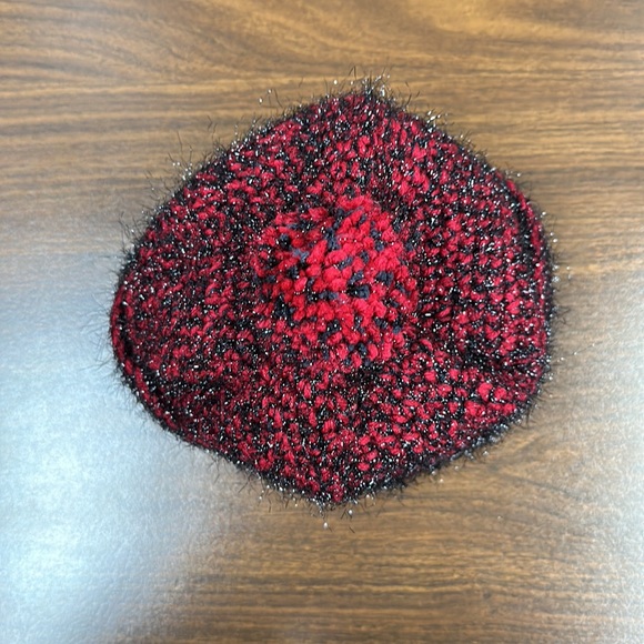 Garnet & Black Pom Pom Stocking Cap - Picture 4 of 5